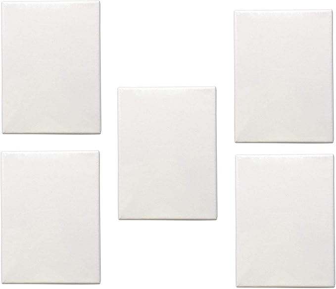 5 Pack Blank Artists Paint Canvas Boards 30x40cm (12" x 16") - Canvas for Painting - Canvases for Professional Artist - 100% Cotton