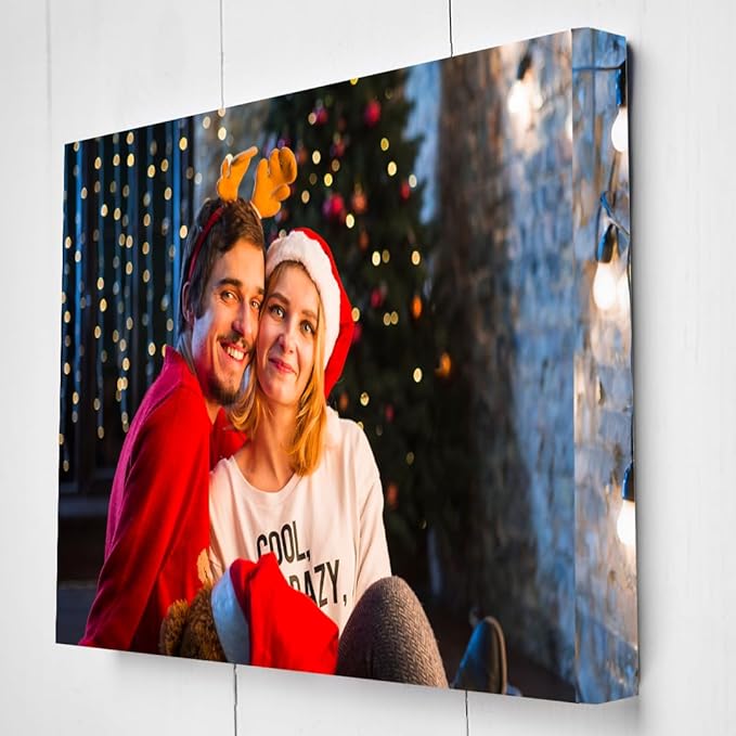 Star Online Personalised Canvas Photo Framed Prints Multiple Photos Canvas, Large Gallery Wrapped, – Perfect for Home Pictures, Living Room Decor Frames and Family Wall Art Gifts (91L X 61W)