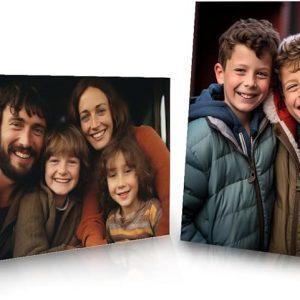 Star Online Portrait Personalised Canvas Prints With Photo Custom Wall Frame Family & Wedding Pictures Wall Art Pets Photo Gifts For Home Decor (A3-41x31cm (16x12in))