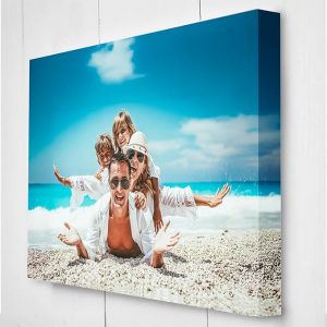 Star Online Personalised Canvas Prints Photo Pictures for Wall Gifts Custom Framed Family Birthday & Pet Prints Holiday Memory (20x25cm (8x10in))