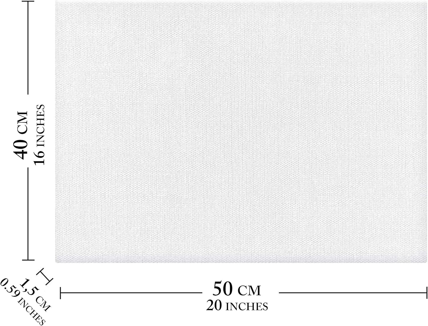 5 Pack Canvas for Painting Wall Art Artists Large Cotton Blank White Framed Canvas Boards 50x40cm (12" x 16") - Canvas for Painting Pre Stretched - Image 8