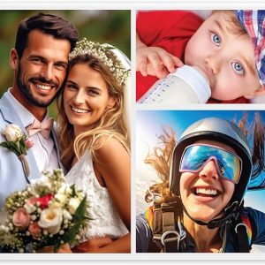 Star Online Personalised Canvas Prints Gifts | Beautiful Photos of Family and Pets | Framed Custom Photo Gifts for Special Occasions Photo Gifts For Home Decor (40cm x 30cm)